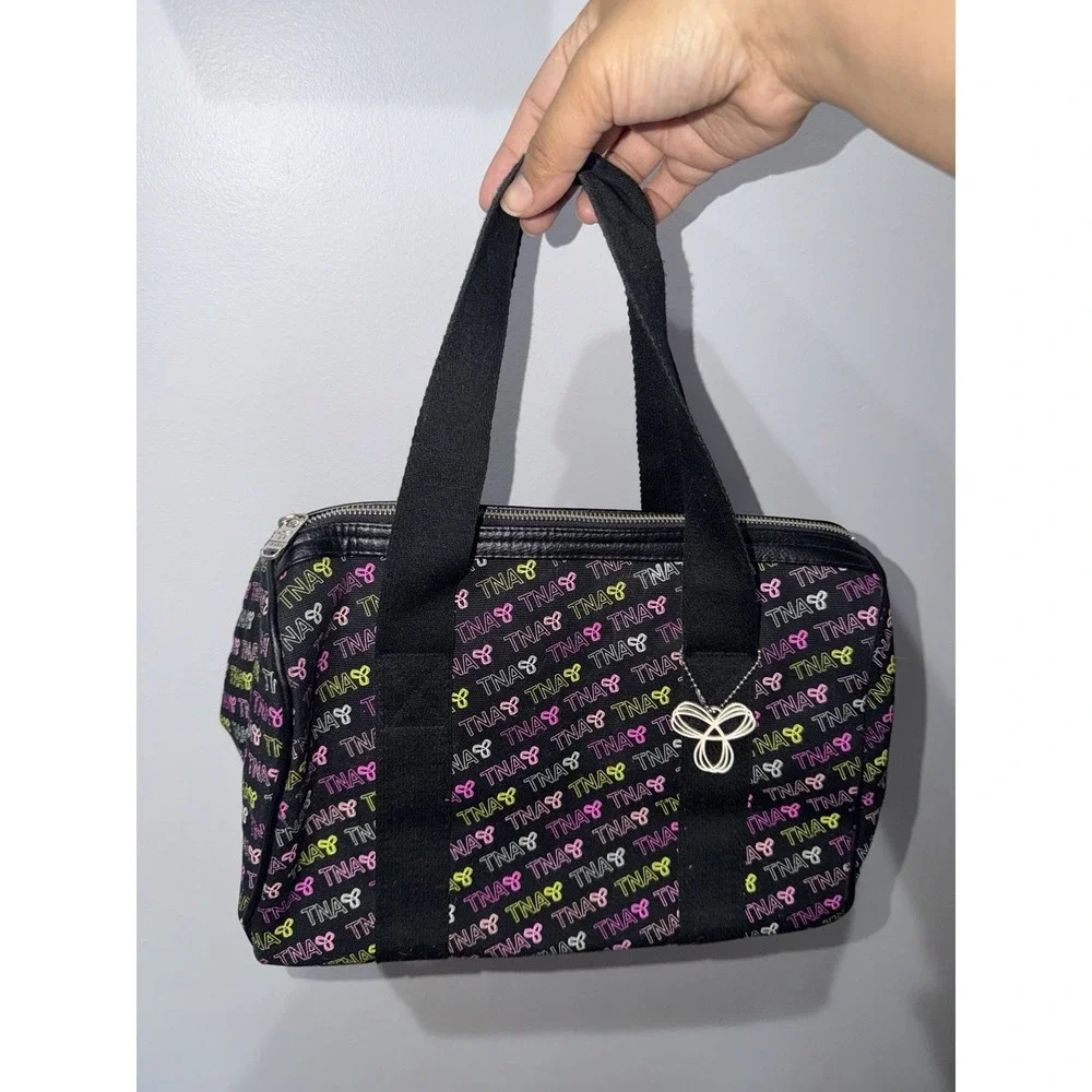 Y2K Vintage Aritzia TNA‎ small duffle Bag Multicolor Black 1